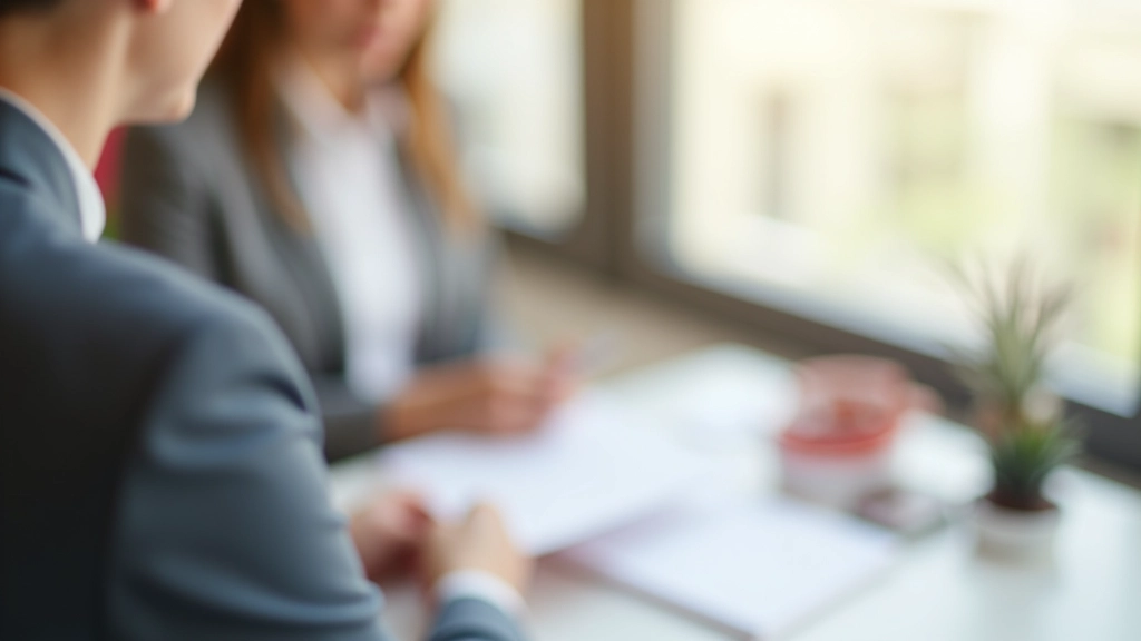 Consultor revisando casos especiales con cliente en oficina profesional